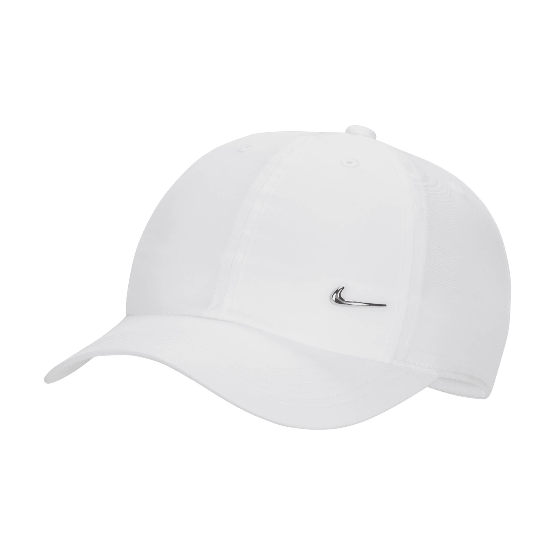 Nike Dri-FIT Club unstrukturierte Metall-Swoosh-Cap für Kinder - Weiß von Nike