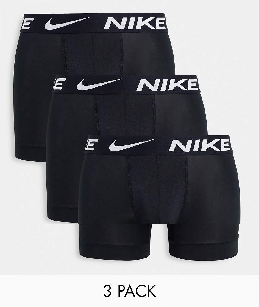 Nike - Dri-FIT Essential - 3er-Pack Boxershorts aus Mikrofaser in Schwarz von Nike