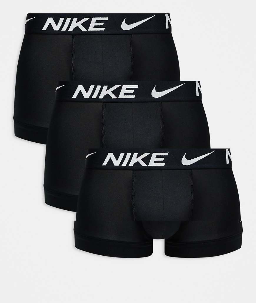 Nike - Dri-FIT Essential - 3er-Pack Mikrofaser-Boxershorts mit engem Schnitt in Schwarz von Nike