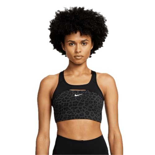 Nike Dri-FIT Swoosh AOP Sport-BH Damen von Nike