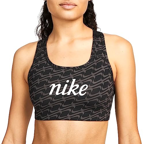 Nike Dri-FIT Swoosh Icon Clash AOP Sport BH Damen - S von Nike