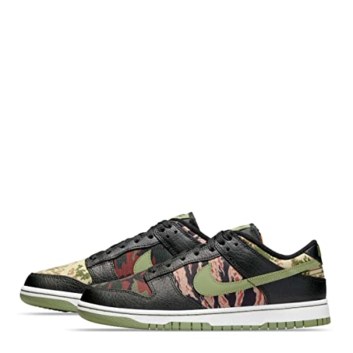 Nike Dunk Low Herren Limited Camo Color Way DH0957-001, Schwarz/Multi-Olive, 43 EU von Nike