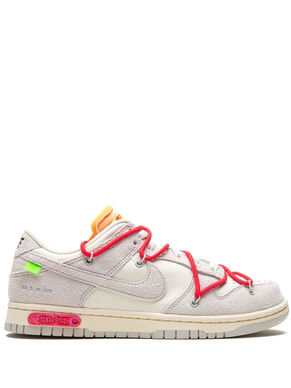 Nike Dunk Low Off-White Lot 40 Sneakers - Weiß von Nike