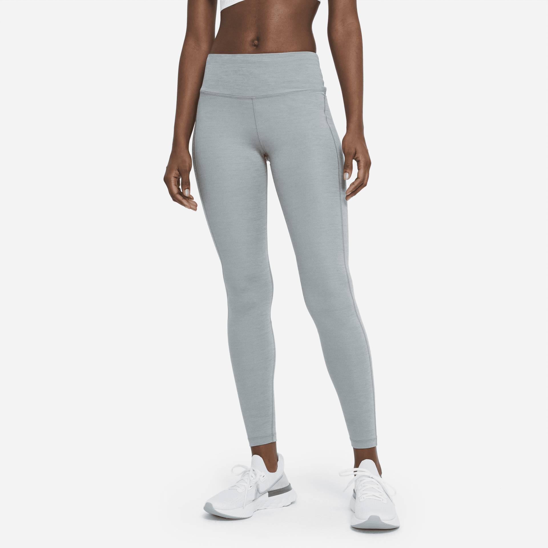 Nike Epic Fast Lauf-Leggings mit Tasche und mittelhohem Bund für Damen - Grau von Nike