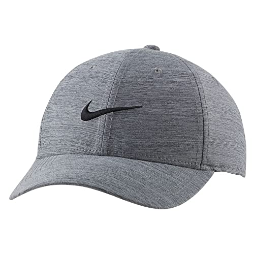 Nike Erwachsene Legacy 91 Strapback Golfmütze, Grau (Heather Grey)/schwarz, Einheitsgröße von Nike