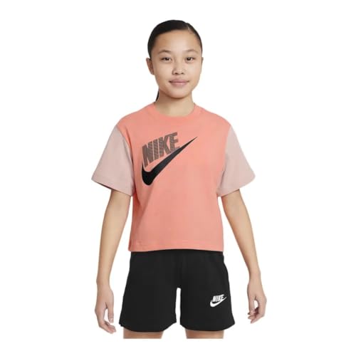 Nike Essential Boxy Kids T-Shirt (160-170, Crimson) von Nike