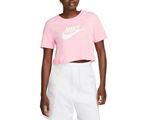 Nike Essential Crop Women Shirt (M, pink) von Nike