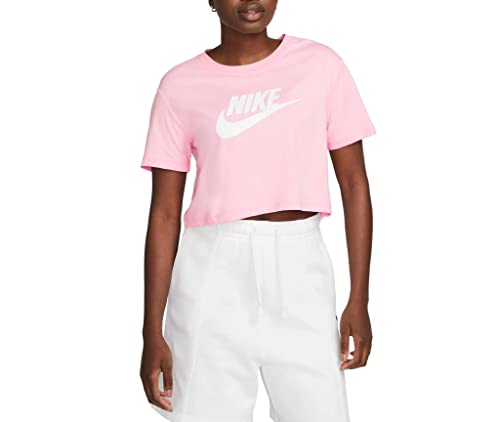Nike Essential Crop Women Shirt (XS, pink) von Nike