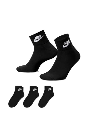 Nike Essential Futura Socks Socken 3er Pack (DE/NL/SE/PL, Numerisch, 42, 46, Regular, Regular, SCHWARZ) von Nike