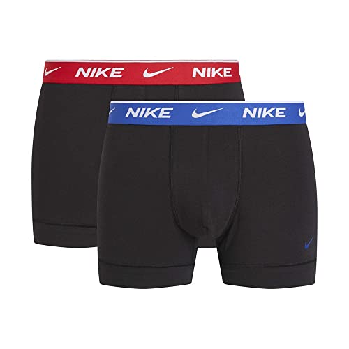 Nike Everyday Cotton Stretch 2er-Pack Trunks 0000KE1085, Schwarz-6k2, L von Nike