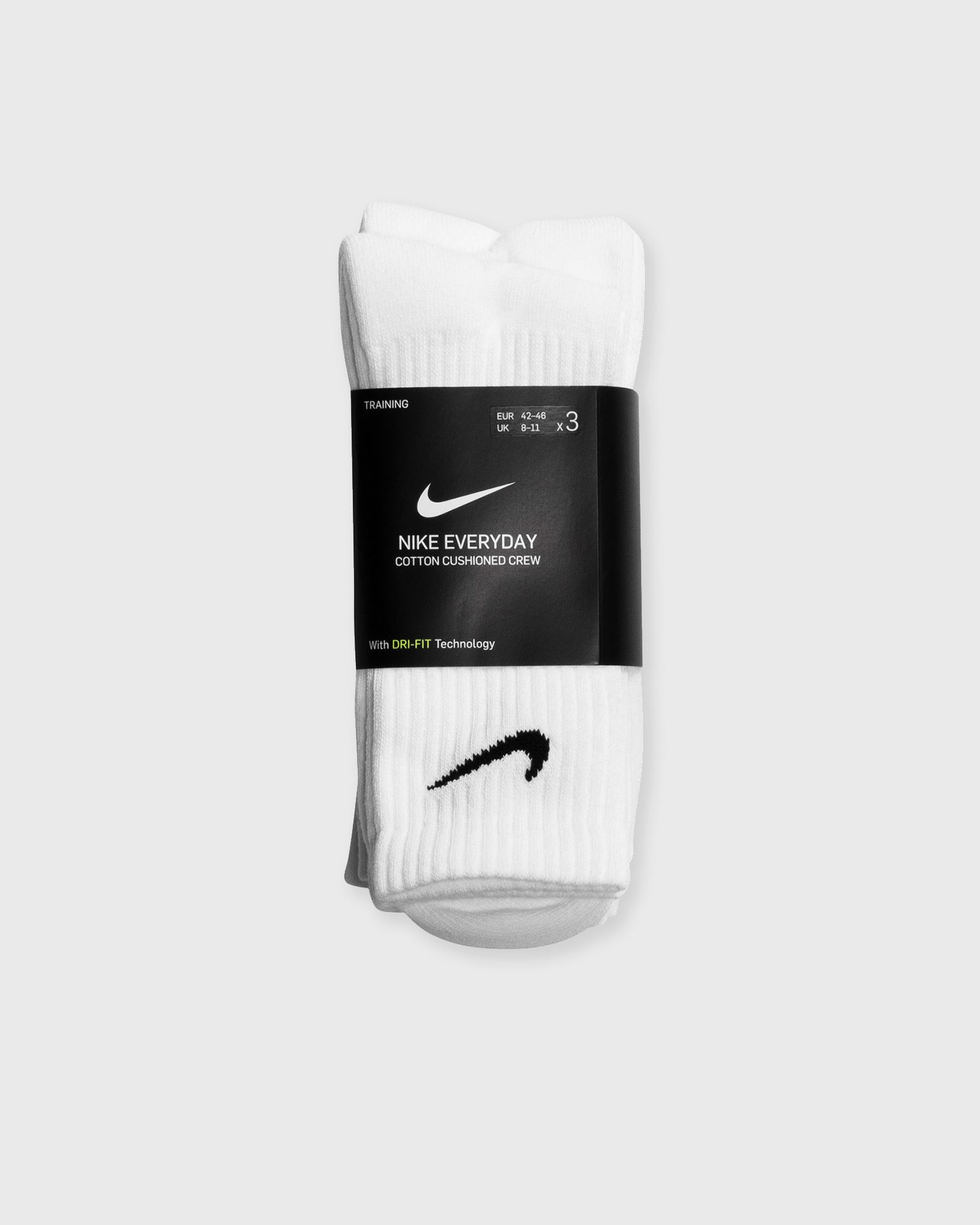 Nike Everyday Cushioned Training Crew Socks (3 Pairs) men Socks white in Größe:EU 42-46 von Nike