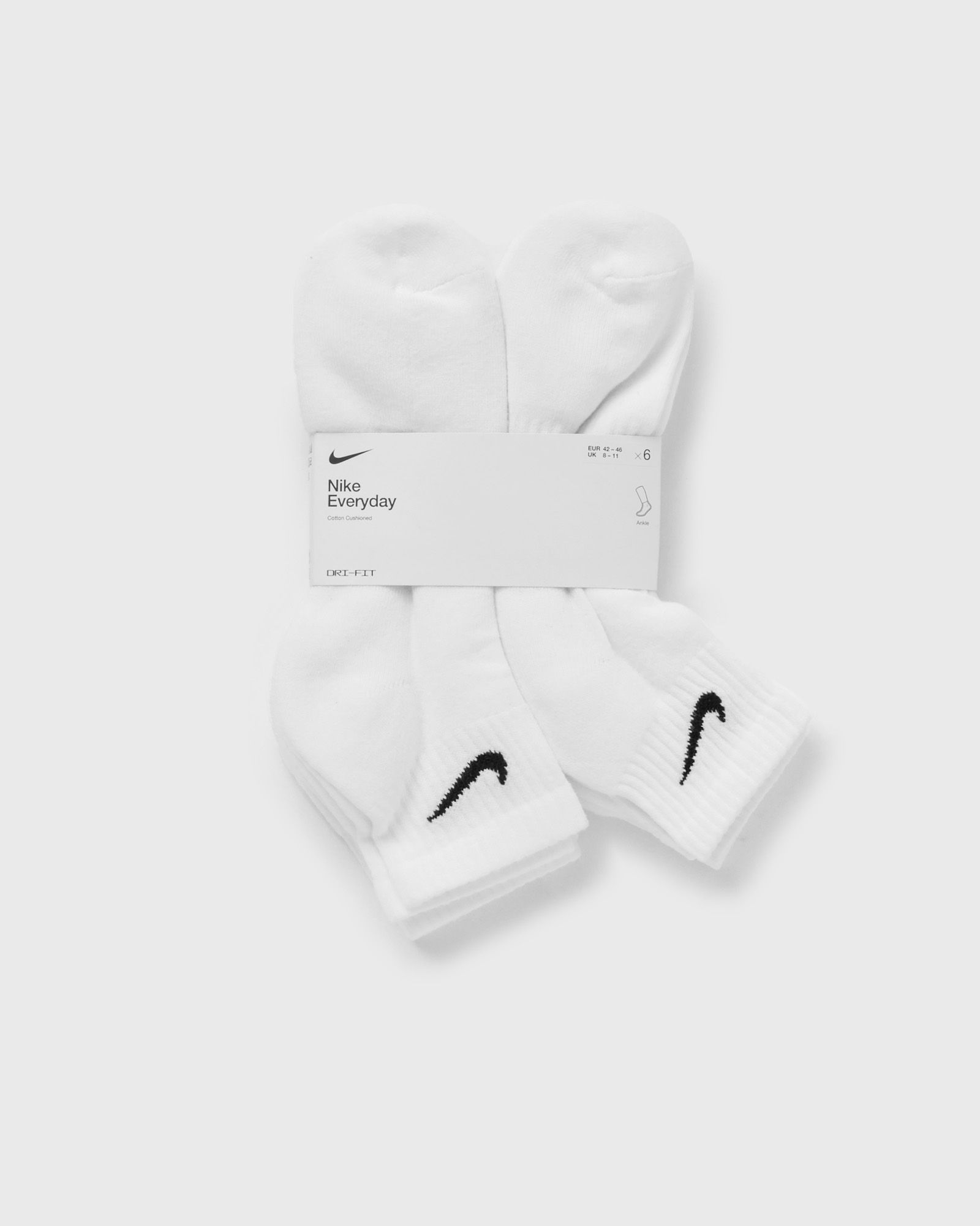 Nike Everyday Cushioned Training Ankle Socks (6 Pairs) men Socks white in Größe:S von Nike