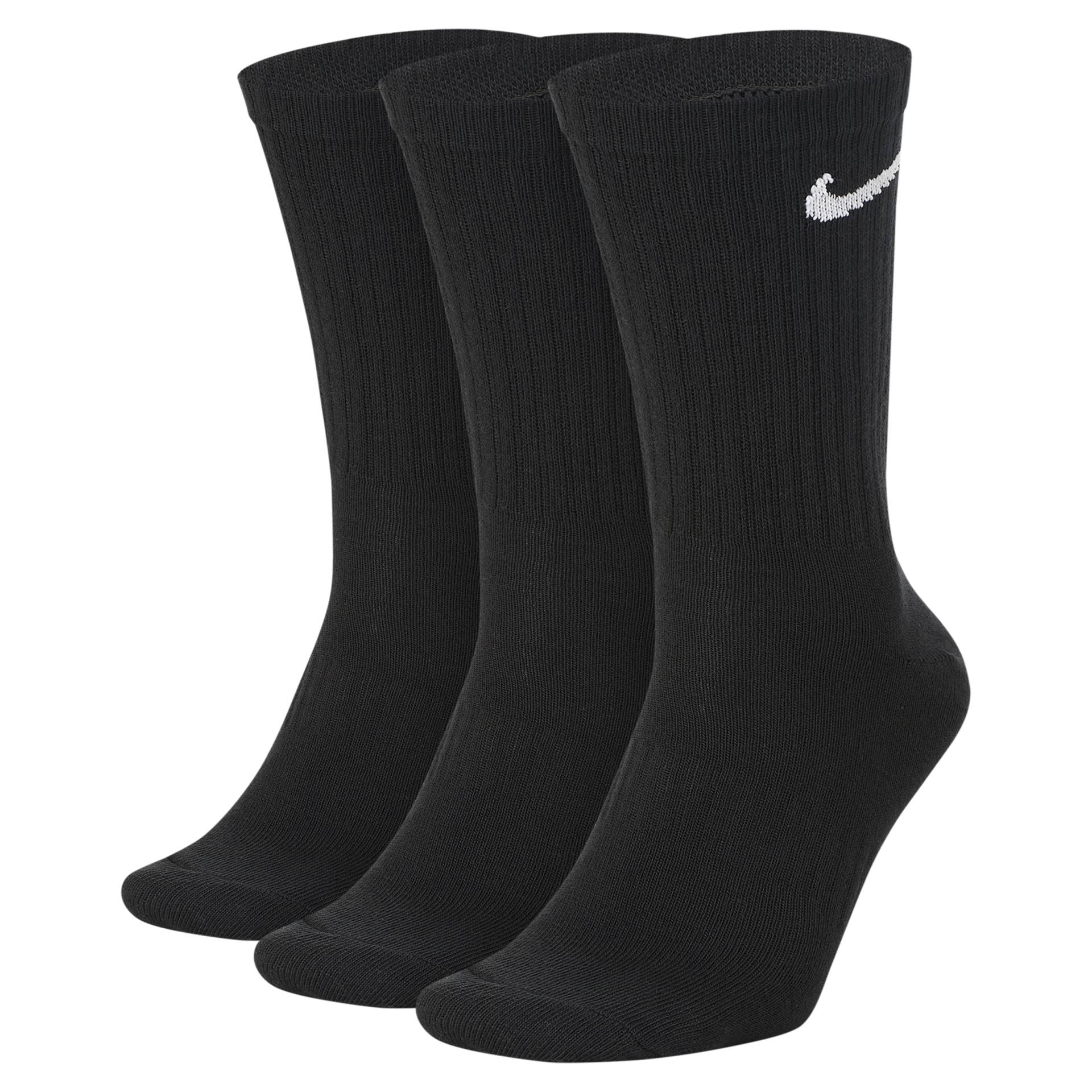 Nike Everyday Lightweight Crew-Trainingssocken (3 Paar) - Schwarz von Nike