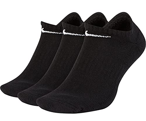 Nike Everyday Lightweight No Show Socks Socken 3er Pack (M, black) von Nike