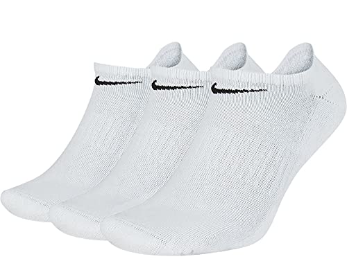 Nike Everyday Lightweight No Show Socks Socken 3er Pack (M, white) von Nike