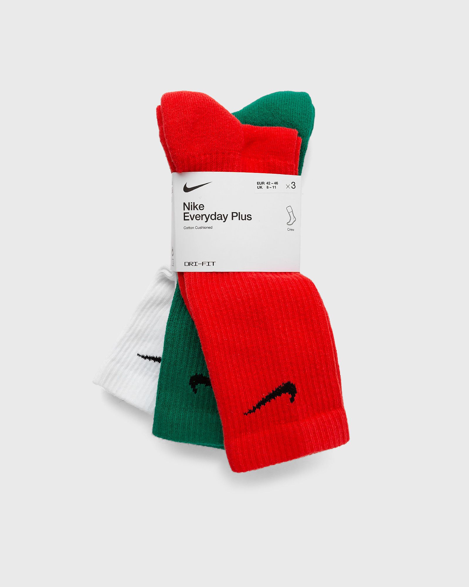 Nike Everyday Plus Cushioned Training Crew Socks (3 Pairs) men Socks multi in Größe:L von Nike