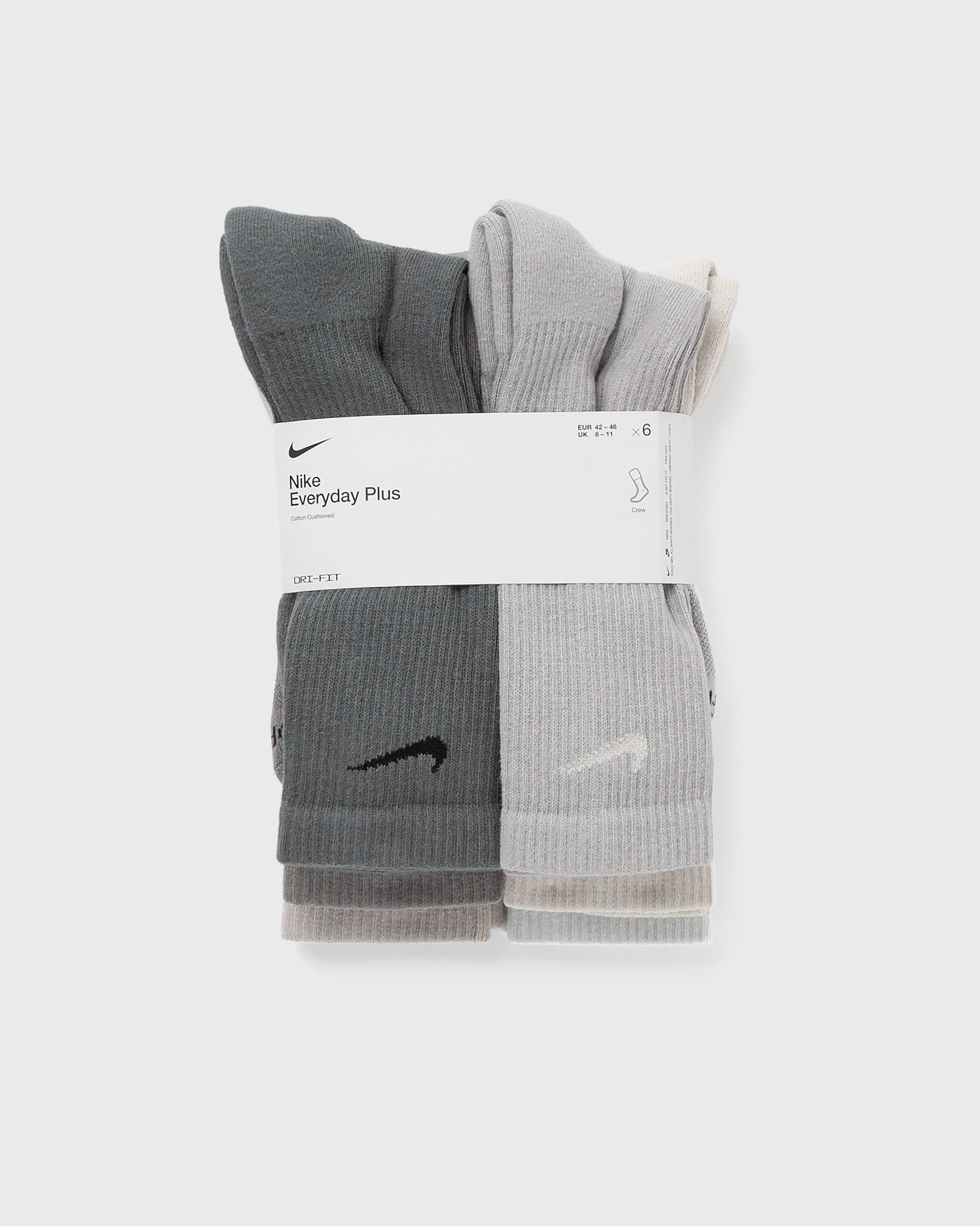 Nike Everyday Plus Cushioned Training Crew Socks (6 Pairs) men Socks grey in Größe:M von Nike