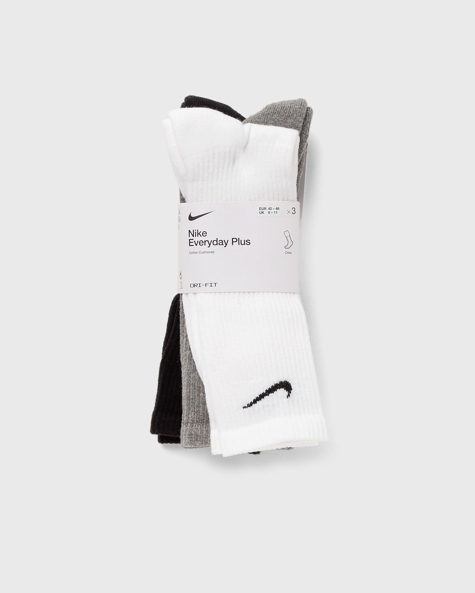 Nike Everyday Plus Cushioned Training Crew Socks (3 Pairs) men Socks grey in Größe:L von Nike