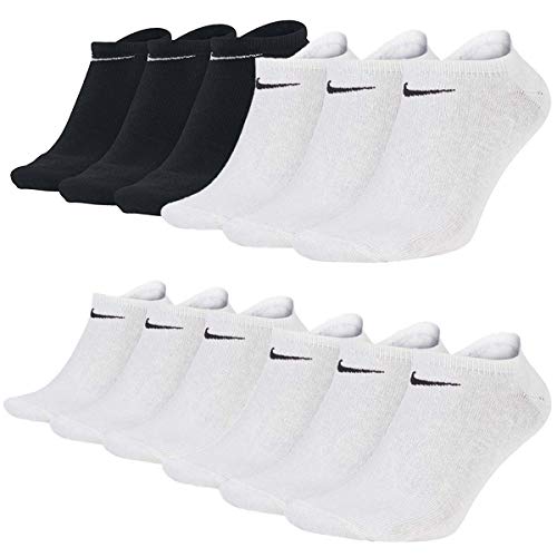 Nike Everyday Sneaker Socken 12 Paar Weiß Grau Schwarz Unisex Füßling SX7678, Farbe:schwarz/weiss/weiss/weiss, Socken Neu:38-42 Nike Everyday Sneaker Socken 12 Paar Weiß Grau Schwarz Unisex Füßling SX7678, Farbe:schwarz/weiss/weiss/weiss, Socken Neu:38-42 von Nike