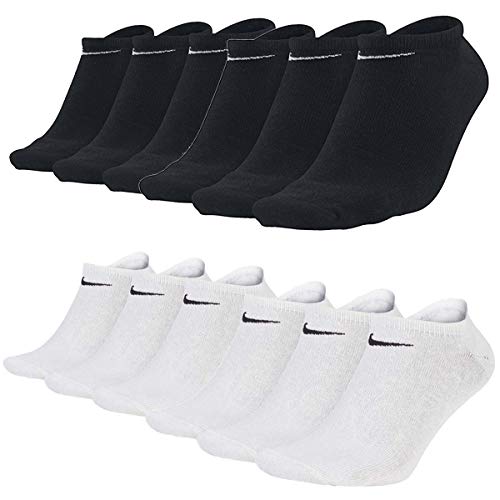 Nike Everyday Sneaker Socken 12 Paar Weiß Grau Schwarz Unisex Füßling SX7678, Farbe:schwarz/schwarz/weiss/weiss, Socken Neu:34-38 von Nike