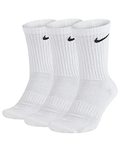 Nike EverydayCushioned Training Socks Socken 3er Pack (L, white/black) von Nike