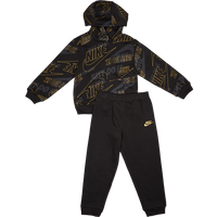 Nike Futura Aop Kinder Trainingsanzüge - Schwarz - Größe 92 - 98 CM - Baumwoll-Fleece von Nike