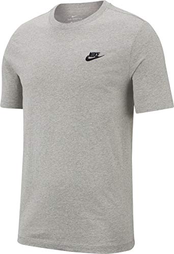 Nike Futura Club T-Shirt (L, Grey/Black, l) von Nike