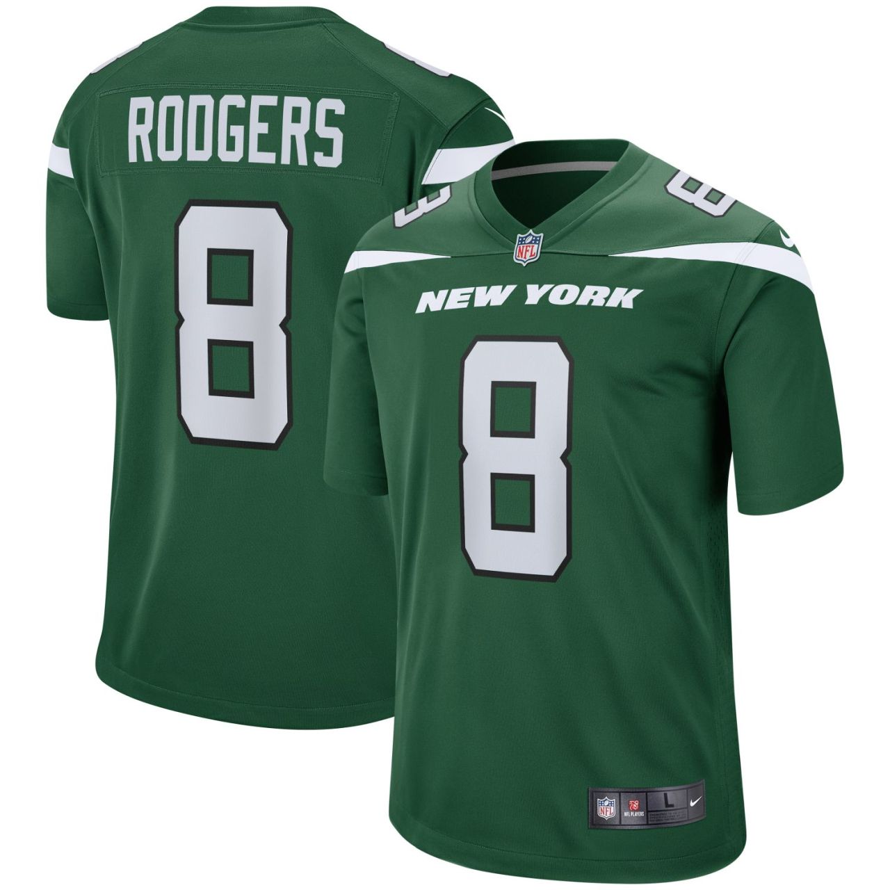 Nike GAME Jersey New York Jets #8 Aaron Rodgers von Nike