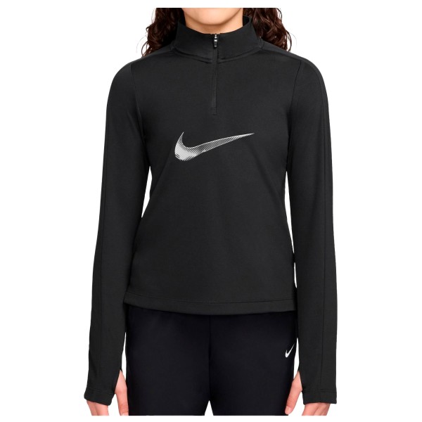 Nike - Girl's Pro Dri-Fit Half-Zip L/S Top - Laufshirt Gr XS schwarz von Nike