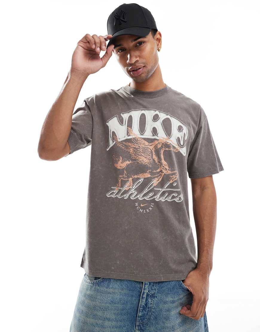 Nike - Graues T-Shirt mit Grafik-Neutral von Nike