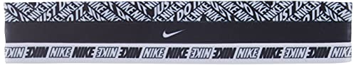 Nike Haarbänder, 3 Stück, Schwarz / Weiß, Grafiklogo, schwarz / weiß, 1 count (Pack of 3) von Nike