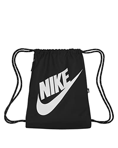 Nike Heritage Gymbag Gymsack (one size, black/white) von Nike