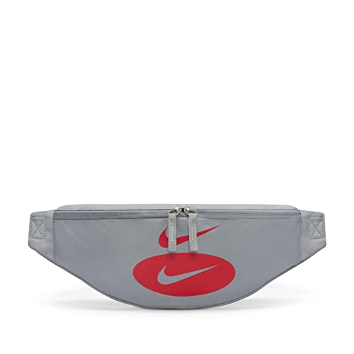 Nike Heritage Hüfttasche für Geldbeutel, 3 l, Grau/Universitätsrot, grau, Einheitsgröße, Taschen-Organizer von Nike