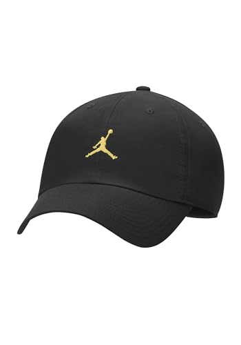 Nike Heritage86 Jumpman Floppy Strapback Hut, Schwarz/Taxi, Einheitsgr��e von Nike