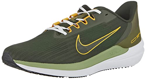 NIKE Herren AIR Winflo 9 Sneaker, Sequoia/Universität Gold-Medium Olive, 42 EU von Nike