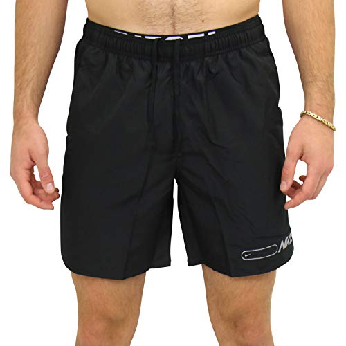 Nike Herren Air Challenger 7in Bf Shorts Badeshorts, Schwarz (Black/Reflective Silv), (Herstellergröße: XX-Large) von Nike