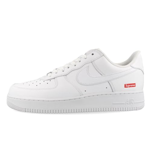 Nike Herren Air Force 1 Low "Supreme - Mini Box Logo White", Weiss/opulenter Garten, 44 EU von Nike
