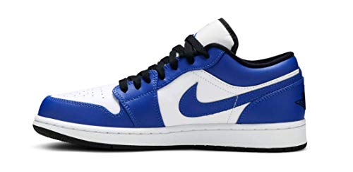 Nike Herren Air Jordan 1 Low Basketballschuh, White Hyper Royal Black, 46 EU von Nike