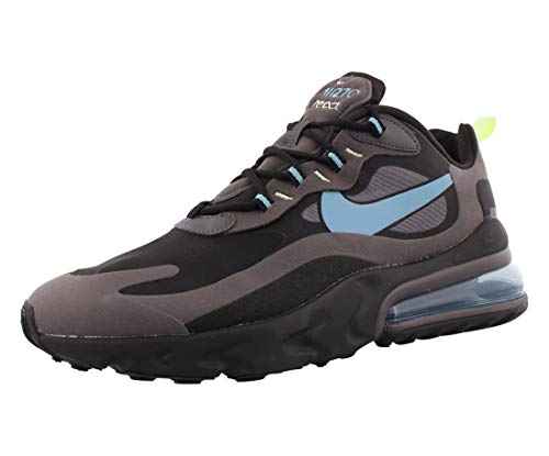 Nike Herren Air Max 270 React Laufschuh, Negro/Cerulean/Thunder Grey/Barely Volt von Nike