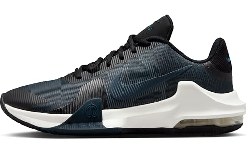 Nike Herren Air Max Impact 4 Basketballschuh, Black/Armory Navy-Summit White, 42.5 EU von Nike