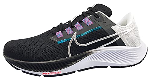 Nike Herren Air Zoom Pegasus 38 Laufschuh, Black MTLC Silver White Chlorine Blue Anthracite Flash Crimson, 46 EU von Nike