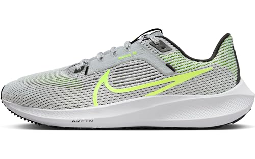 Nike Herren Air Zoom Pegasus 40 Straßen-Laufschuh, Wolf Grey/Volt-Black-White, 47.5 EU von Nike