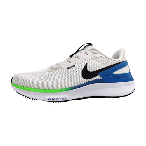 Nike Herren Air Zoom Structure 25 Straßen-Laufschuh, White/Black-Platinum Tint-Star, 46 EU von NIKE