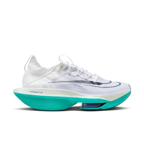 Nike Herren Alphafly Sneaker, White/Deep Jungle-Clear Jade, 42 EU von Nike