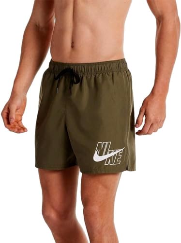 Nike Herren Badeshorts Badehose Beach Shorts Volleyshorts, Farbe:Oliv, Wäschegröße:S, Artikel:-211 medium Olive von NIKE SWIM