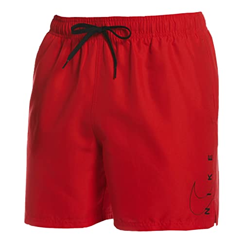Nike Herren Badeshorts Badehose Beach Shorts Volleyshorts, Farbe:Rot, Artikel:-614 University red, Größe:S von Nike