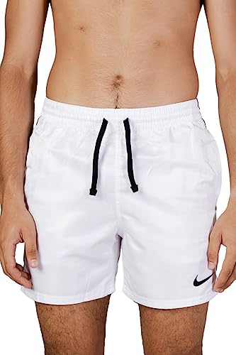 Nike Herren Badeshorts Badehose Beach Shorts Volleyshorts, Farbe:Weiß, Artikel:-100 White, Größe:XL von Nike