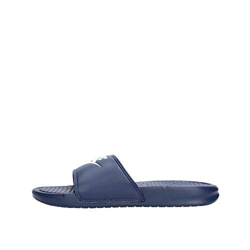 Nike Herren Benassi Dusch Badeschuhe, Blau Midnight Navy Windchill, 42.5 EU von Nike