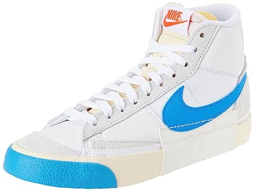 Nike Herren Blazer Mid Pro Club Sneaker, Weiß/Foto Blue-White-Strach, 39 EU von Nike