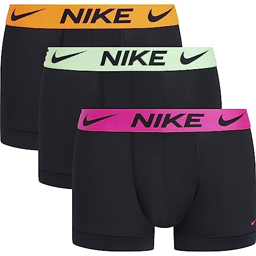Nike Herren-Boxershorts 3er Pack Trunk Schwarz Code 0000KE1156-5I4, mehrfarbig, XL von Nike